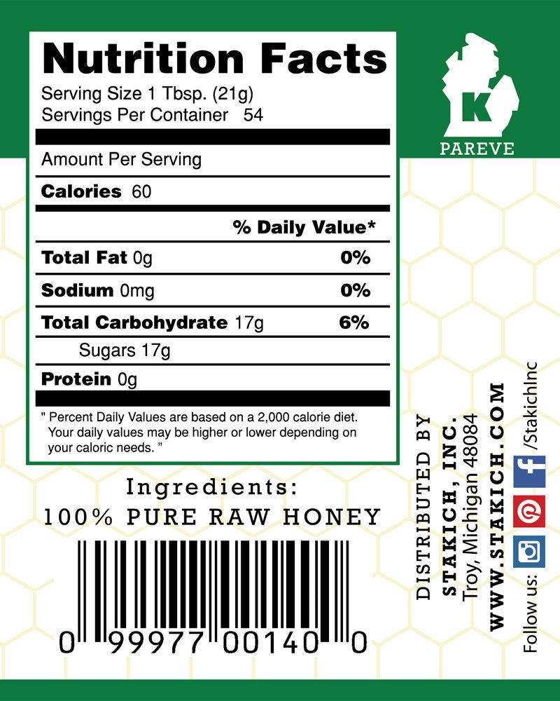 Stakich raw honey tea sweetening in a mug