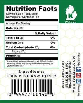 Stakich raw honey tea sweetening in a mug