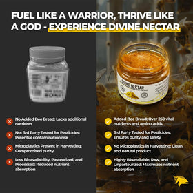 Divine Nectar tasting with a glass of water, suggesting daily ritual use.