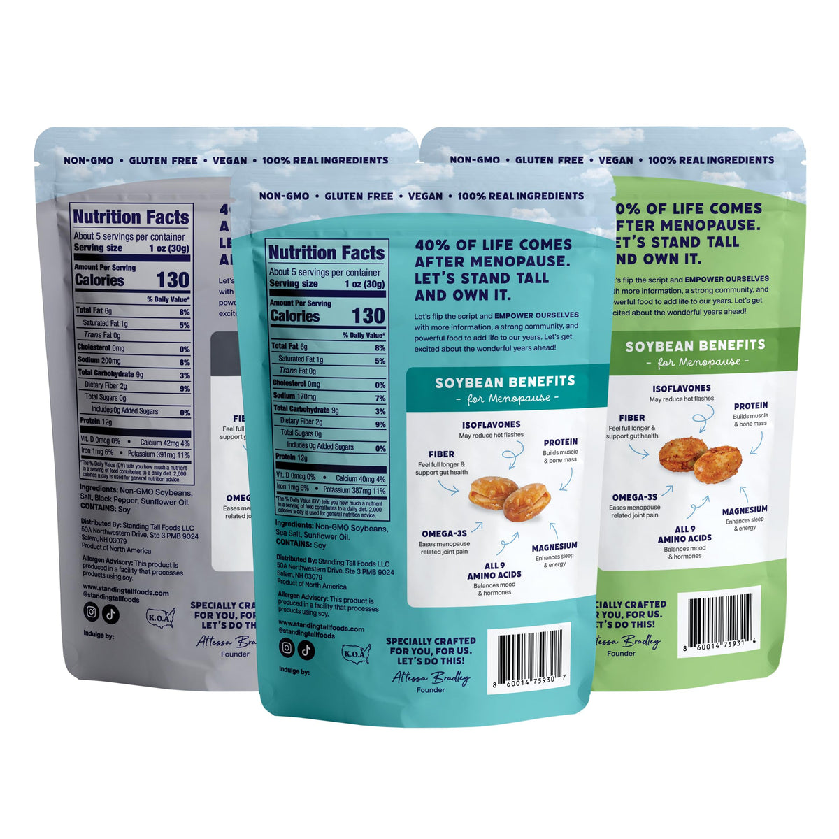 Standing Tall Chili Lime bag showcasing flavorful snack for on-the-go energy.
