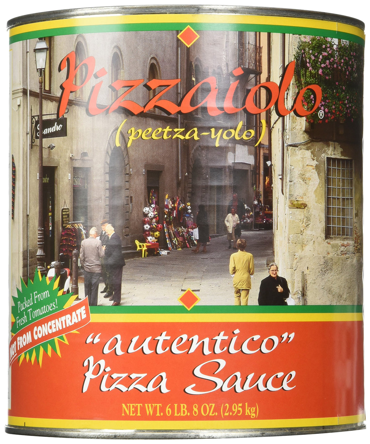 Stanislaus Pizzaiolo Pizza Sauce Autentico jar with chunky tomato texture for authentic home pizza