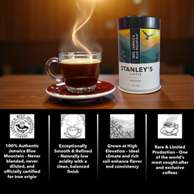 Stanley’s Coffee Mavis Bank Estate origin, high-altitude beans for a refined cup.