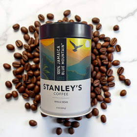 Stanley's Coffee whole beans shown up close, ideal for authentic single-origin flavor at home.