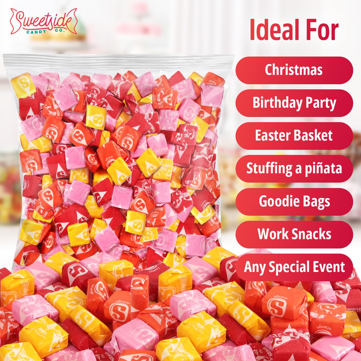 Easy grab-and-go snacks with Starbrst bulk for large gatherings.