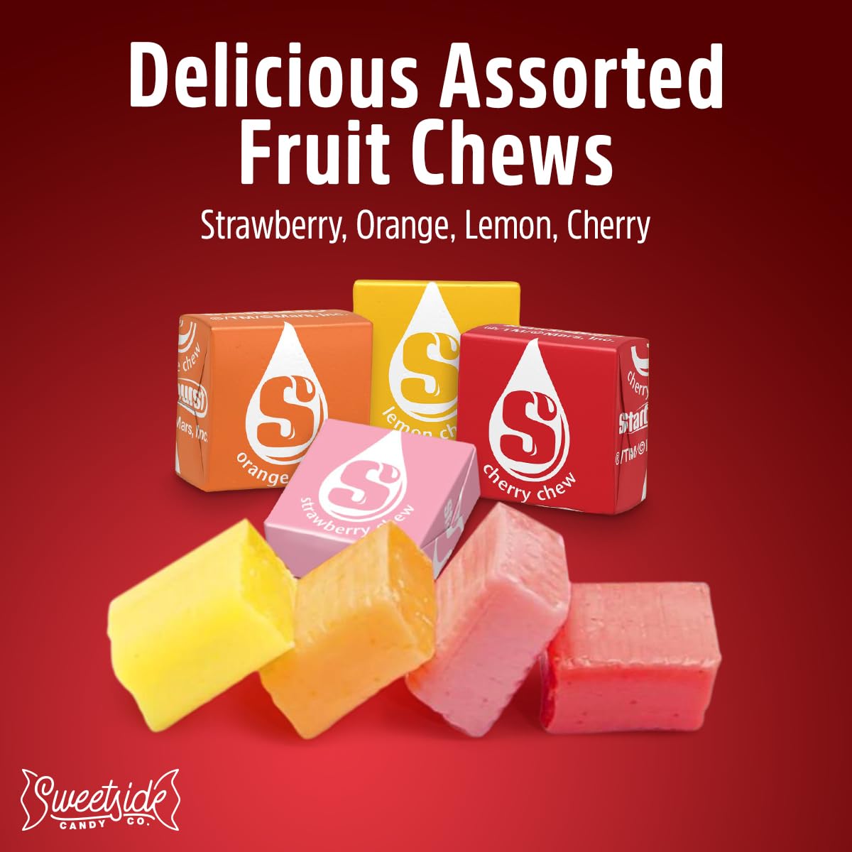 Individually wrapped Starbrst candies stay fresh for gatherings.