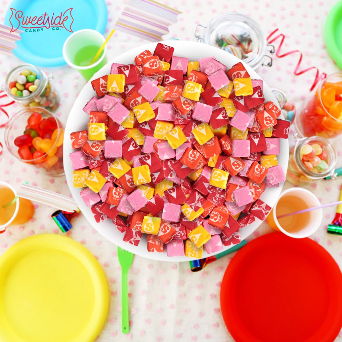 Perfect for weddings, showers, or birthdays with Starbrst candy.