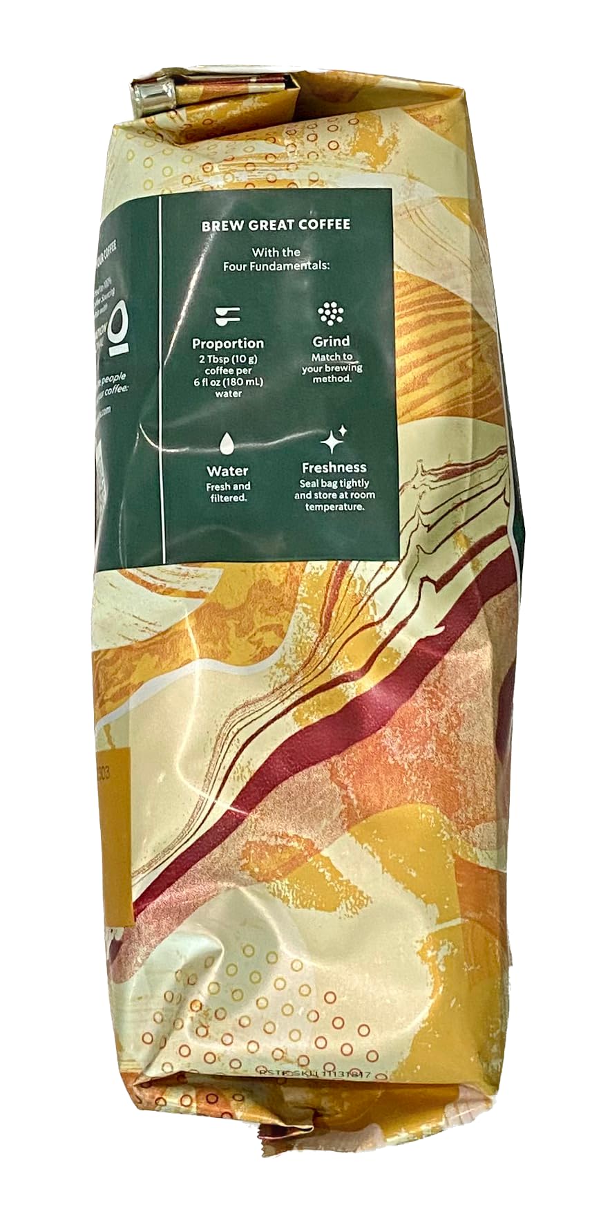Starbucks Blonde Espresso Roast ready for pour-over or espresso extraction
