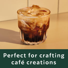 Starbucks Blonde Espresso Roast with oat milk for a creamy, balanced cup