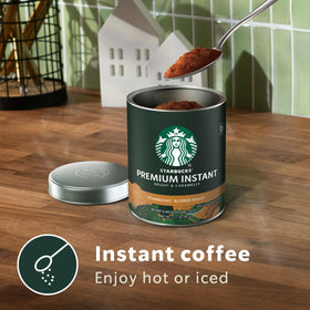 Starbucks Blonde Roast Arabica beans close-up highlighting premium aroma