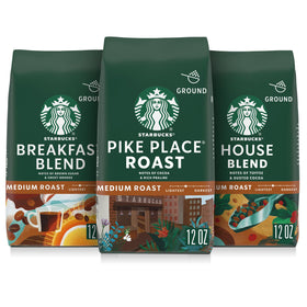 Starbucks Breakfast Blend 12oz bag ready for a smooth morning brew.