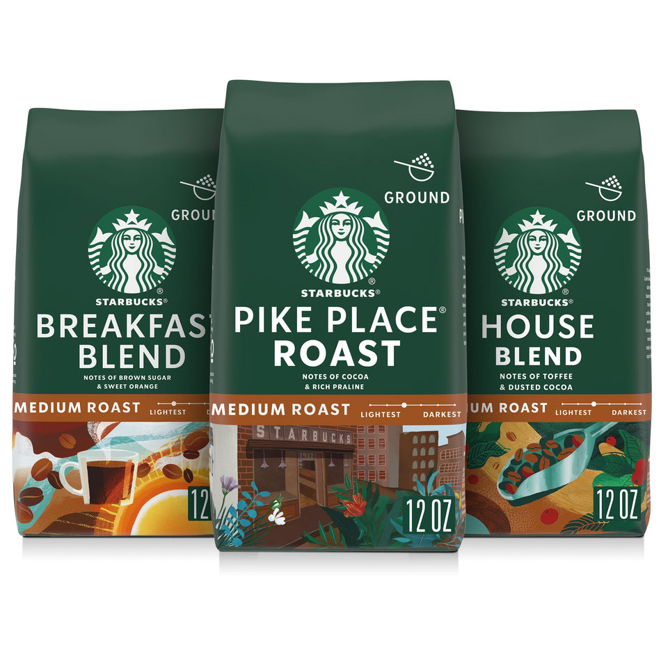 Starbucks Breakfast Blend 12oz bag ready for a smooth morning brew.