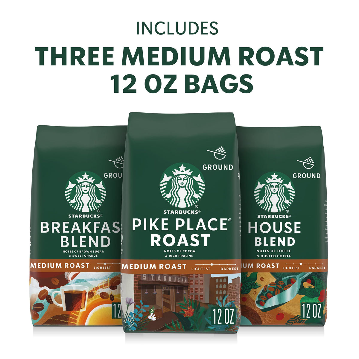 Starbucks Breakfast Blend aroma rising from a steaming cup.