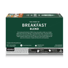Starbucks Breakfast Blend enhances your morning routine.