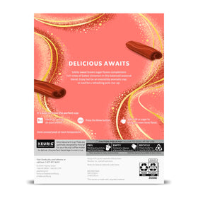 Close-up of a cinnamon swirl in Starbucks Brown Sugar Cinnamon coffee.