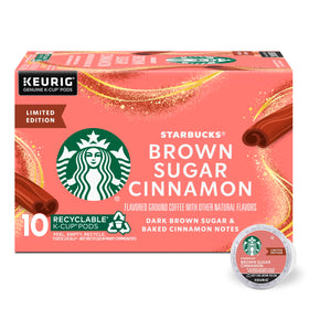 Starbuck Brown Sugar Cinnamon K-Cup pods for flavorful at-home brewing