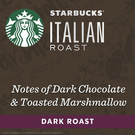 Starbucks by Nespresso Italian Roast capsules compatible with Nespresso machines