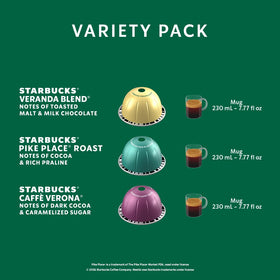 Starbucks by Nespresso Vertuo Cafe Verona capsule delivers bold, full-bodied flavor