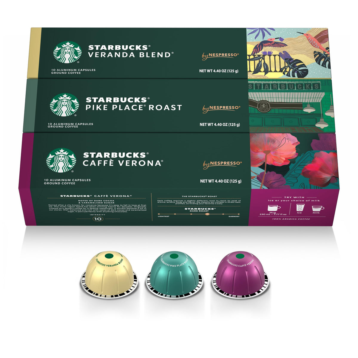 Starbucks by Nespresso Vertuo Pike Place Roast capsule for rich 7.77 oz brews