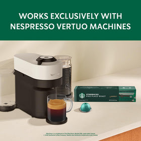 Starbucks by Nespresso Vertuo Variety Pack box showing four capsule varieties.