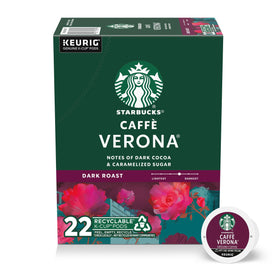 Starbucks Caffè Verona dark roast pod with bold aroma and rich flavor.