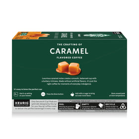 Poured coffee showcases creamy caramel notes from Starbucks K-Cups.
