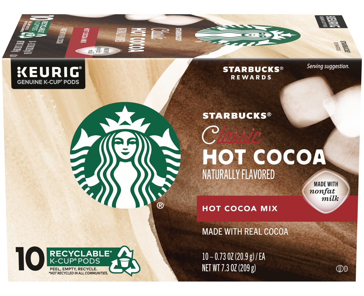 Two-box Starbucks cocoa packaging with 20 pods ready for daily use