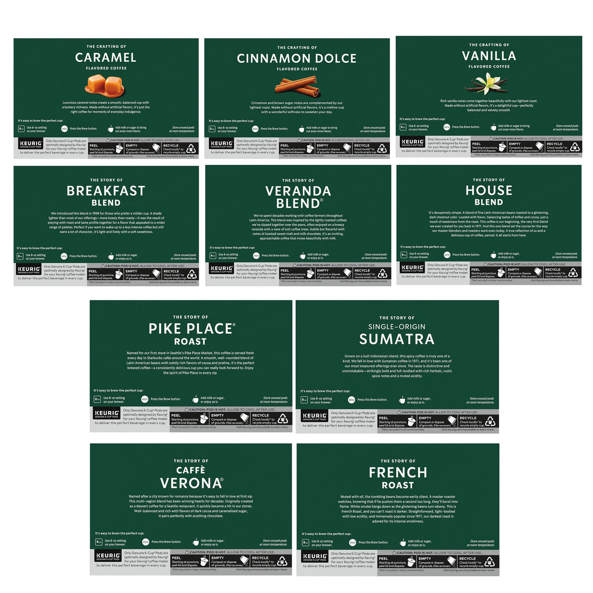 Starbucks notes cocoa and caramelized sugar in Caffè Verona for a rich finish.