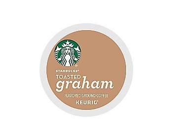 Starbucks Toasted Graham pods brewed cup view highlights aroma and convenience
