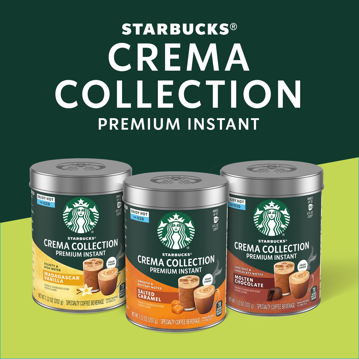 Starbucks Crema Cup with foam and caramel swirl.