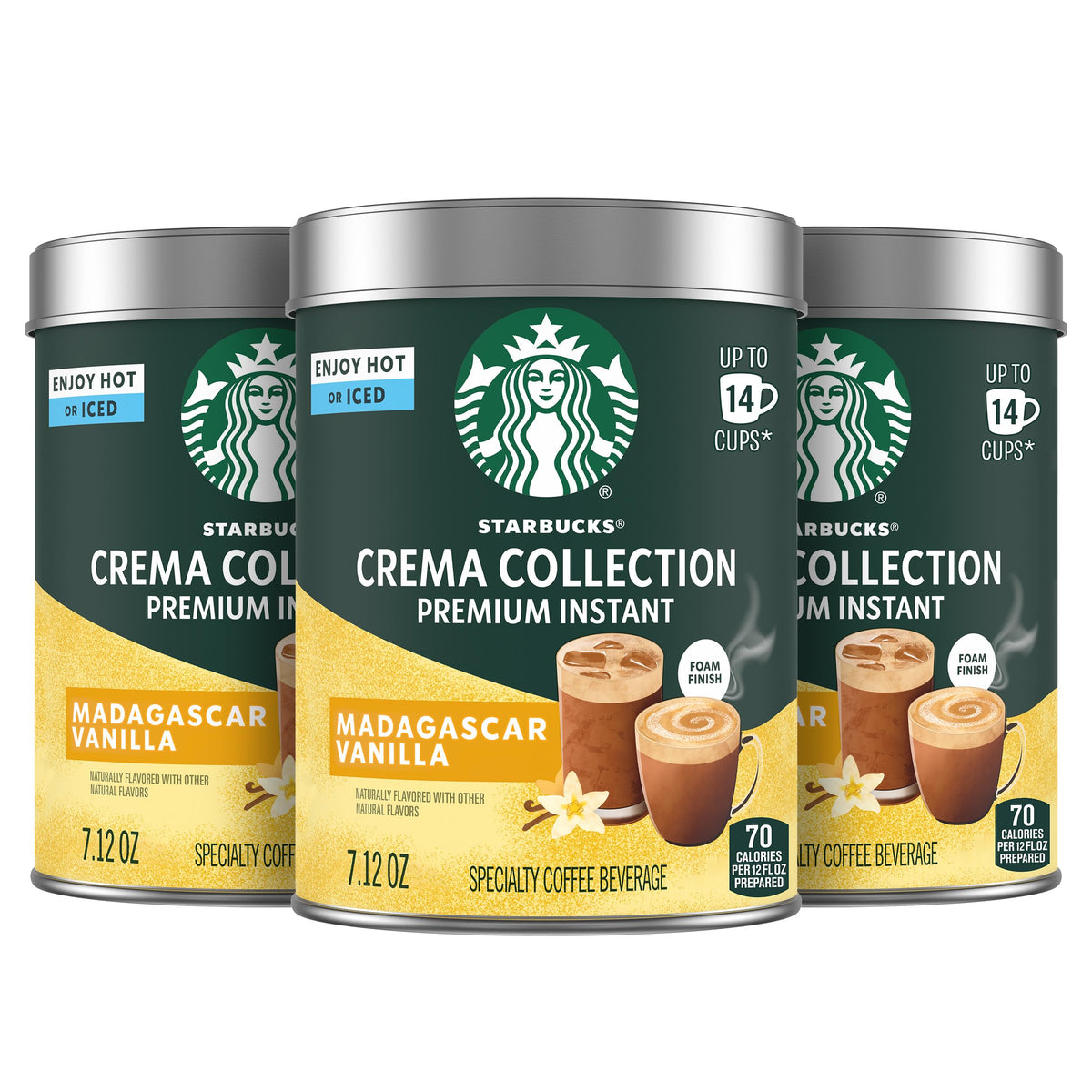 Starbucks Crema Madagascar Vanilla tin with premium packaging for home brewing.