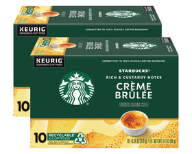 Starbucks Creme Brulee Blonde Roast packaging in a two-pack for easy storage