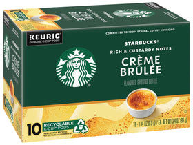 Starbucks Creme Brulee brew pours smoothly into a mug, inviting aroma