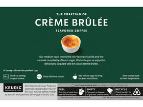 Starbucks Creme Brulee display box shows two 10-count packs ready for shelves