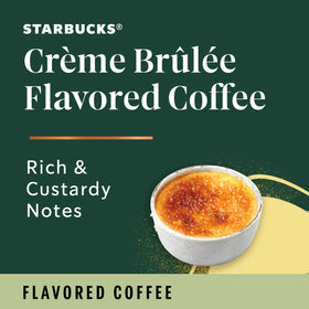 Pouring hot Starbucks Creme Brulee K-Cup into a mug for a cozy brew
