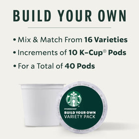 Starbucks Dark and Blonde Roast selection for bold or mellow brews.