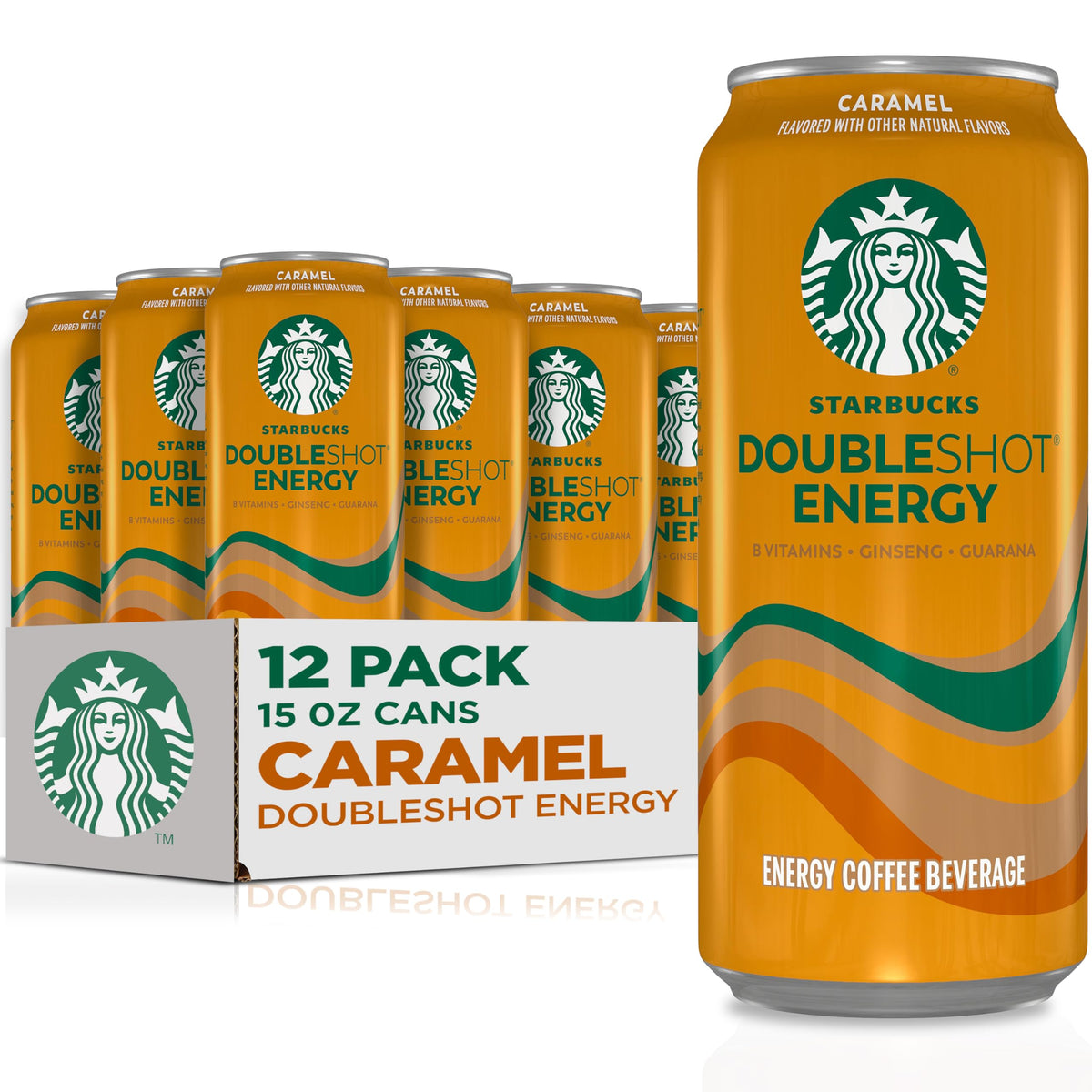 Starbucks Doubleshot Energy Caramel iced can, a refreshing daytime boost