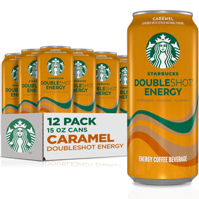Starbucks Doubleshot Energy Caramel iced can, a refreshing daytime boost