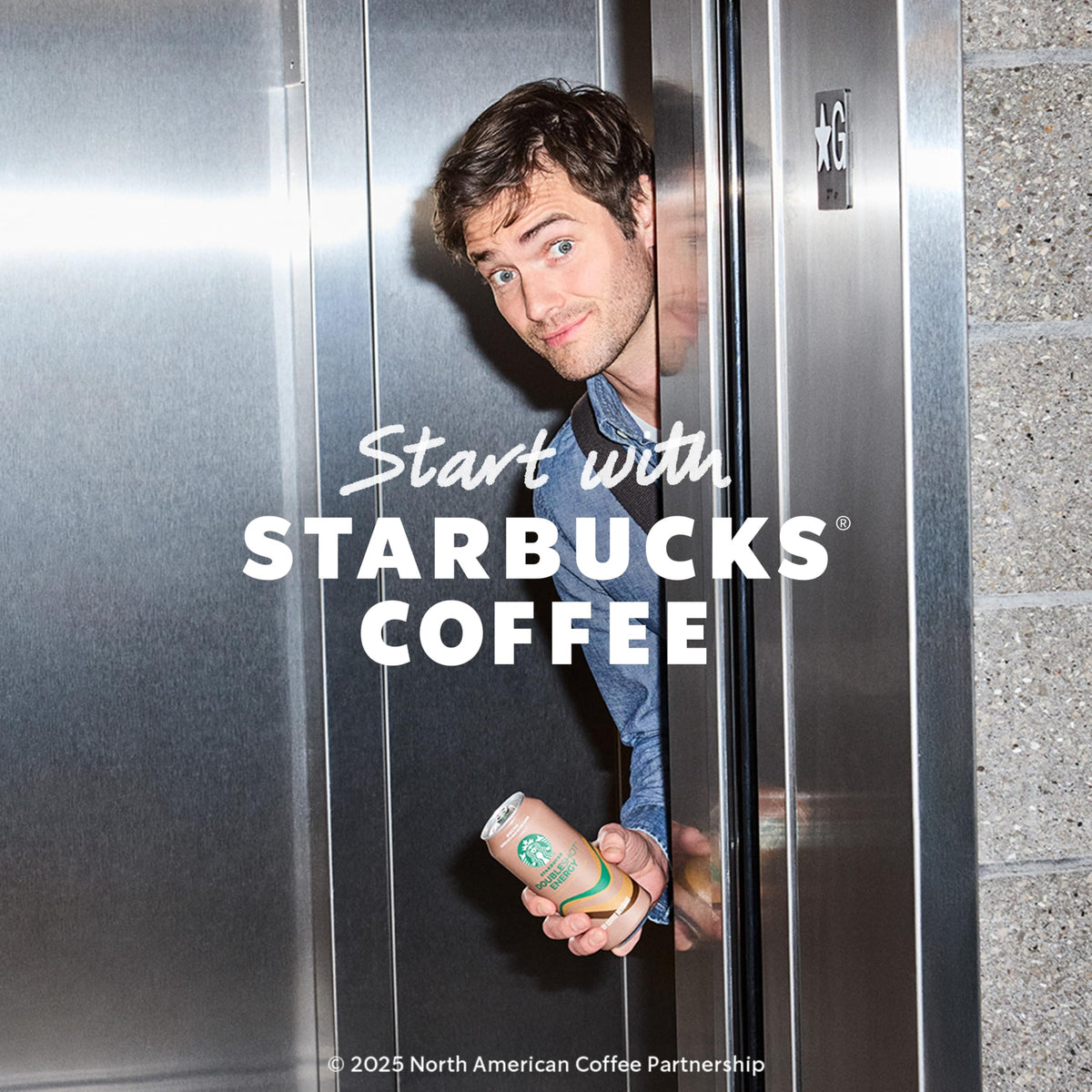 Starbucks Doubleshot Energy Drink Vanilla can closeup emphasizes bold flavor and energy.