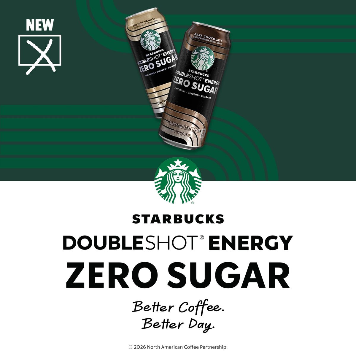 Starbucks Doubleshot Zero Sugar dark chocolate vanilla notes can on counter