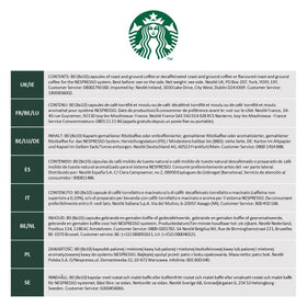 Starbucks Espresso Blonde Roast 80-count box showing balanced cocoa finish.