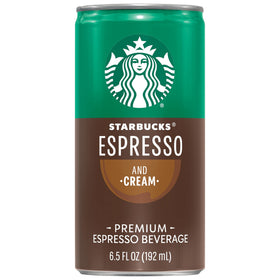 Starbucks Espresso & Cream close-up, creamy foam texture highlighted.
