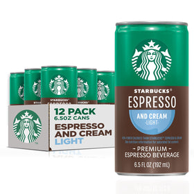 Starbucks Espresso Cream Light can ready for busy mornings.