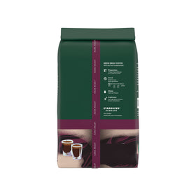 Starbucks Espresso Roast packaging display showing six bags.