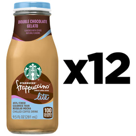 Starbucks Frappuccino Lite bottle label close-up for ready-to-drink convenience