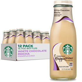 Starbucks Frappuccino White Chocolate Mocha bottle—ready-to-enjoy indulgent coffee treat.
