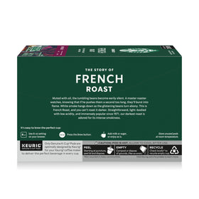 Starbucks French Roast aroma visual with smoky notes.