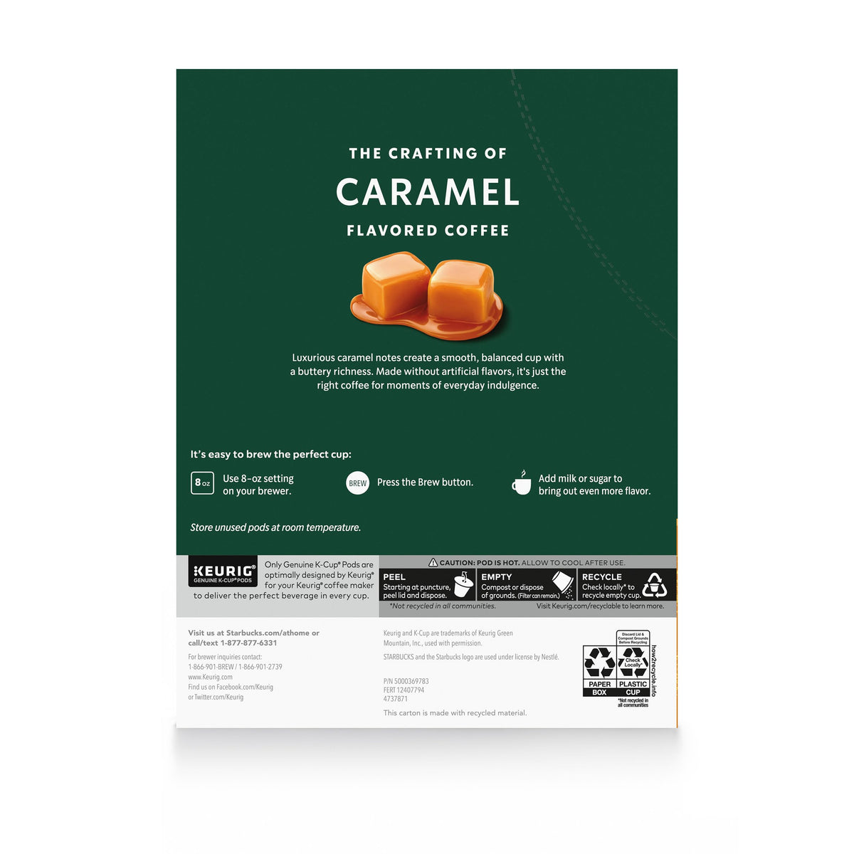 Starbucks gift-pack caramel coffee K-Cup pods perfect for gifting.
