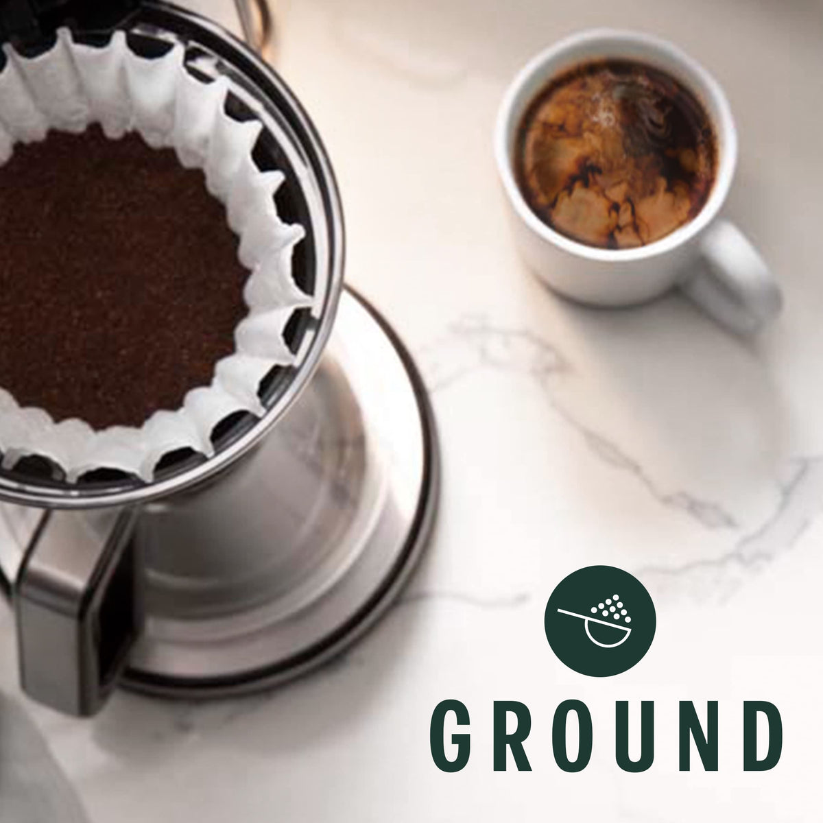 Starbucks Half-Caff House Blend brewed coffee cup suggesting a smoother caffeine moment