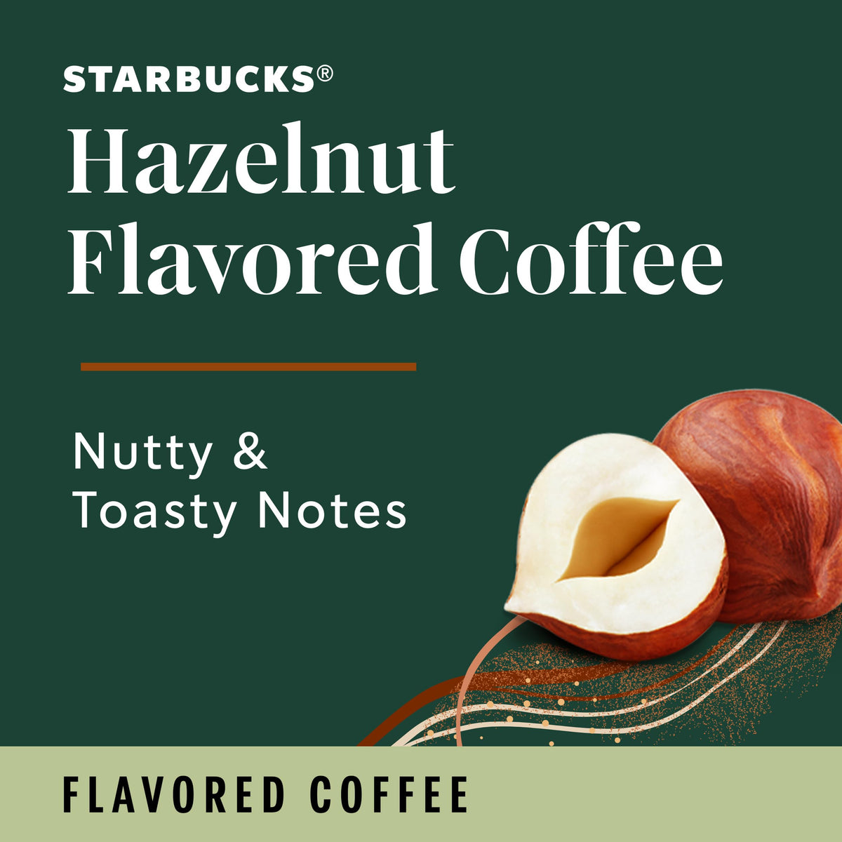 Starbucks Hazelnut K-Cup pod ideal for iced coffee preparations.