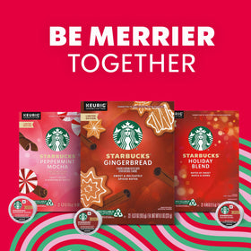 Starbucks Holiday Blend gift packaging for holiday gifting.